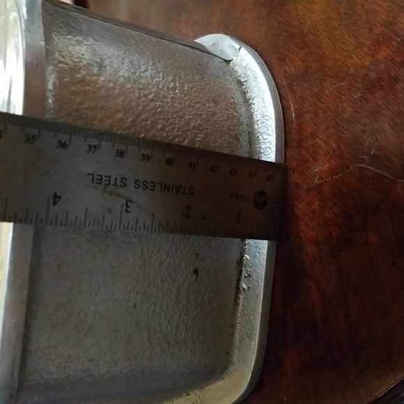 1940s GUARDIAN SERVICE 4 QUART ROASTER HAMMERED ALUMINUM W GLASS DOME - Picture 6 of 7